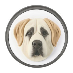 Anatolian Shepherd Dog 3D Inspired Gunmetal Finish Lapel Pin