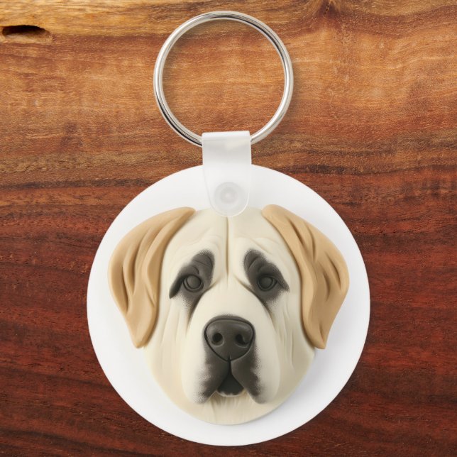Anatolian Shepherd Dog 3D Inspired Keychain (Back)