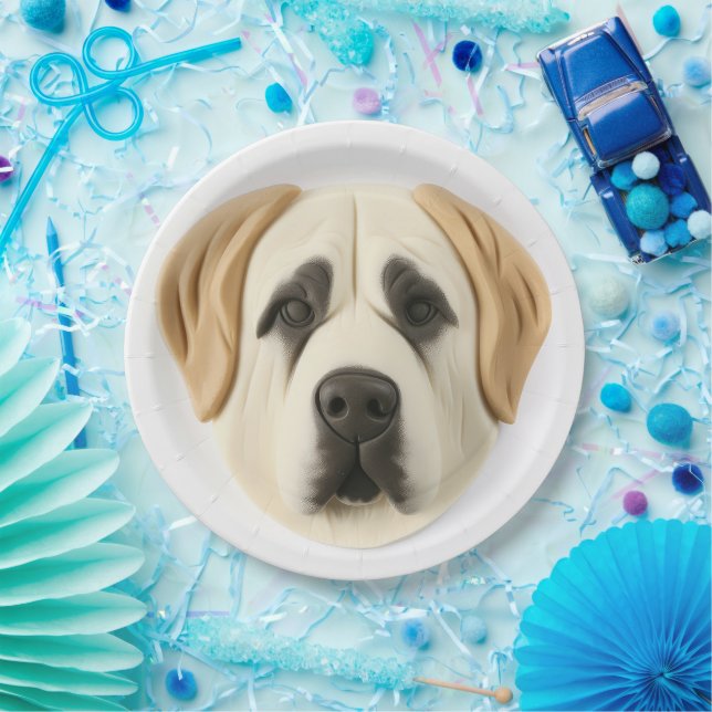 Anatolian Shepherd Dog 3D Inspired Paper Plates (Party)