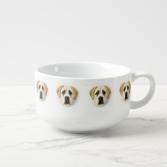 Anatolian Shepherd Dog 3D Inspired Soup Mug (Left)