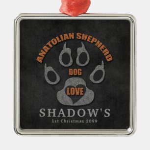 Anatolian Shepherd Dog Breed Christmas Metal Ornament
