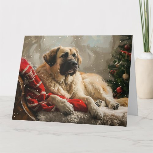 Anatolian Shepherd Dog Christmas Festive Card