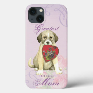 Anatolian Shepherd Dog Heart Mom iPhone 13 Case