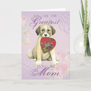 Anatolian Shepherd Dog Heart Mom Holiday Card
