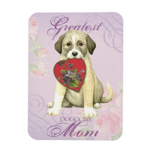Anatolian Shepherd Dog Heart Mom Magnet