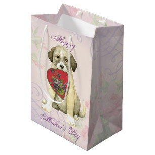 Anatolian Shepherd Dog Heart Mom Medium Gift Bag