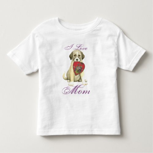 Anatolian Shepherd Dog Heart Mom Toddler T_shirt