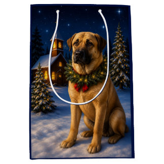 Anatolian Shepherd Dog Holiday Medium Gift Bag