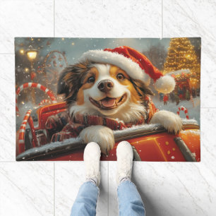 Anatolian Shepherd Dog Roller Coaster Christmas Doormat