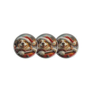 Anatolian Shepherd Dog Roller Coaster Christmas Golf Ball Marker