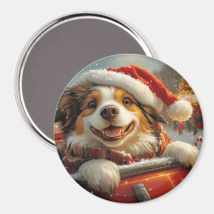 Anatolian Shepherd Dog Roller Coaster Christmas Magnet