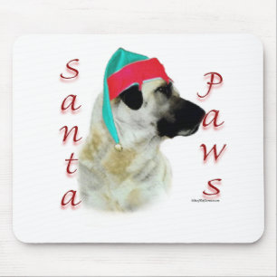 Anatolian Shepherd Dog Santa Paws Mouse Pad