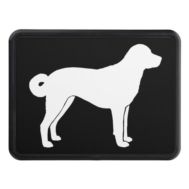 Anatolian Shepherd Dog Silhouette Hitch Cover (Front)