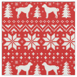 Anatolian Shepherd Dog Silhouettes Christmas Fabric