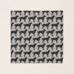 Anatolian Shepherd Dog Silhouettes Pattern Scarf<br><div class="desc">Anatolian Lover's Scarf</div>