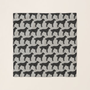 Anatolian Shepherd Dog Silhouettes Pattern Scarf