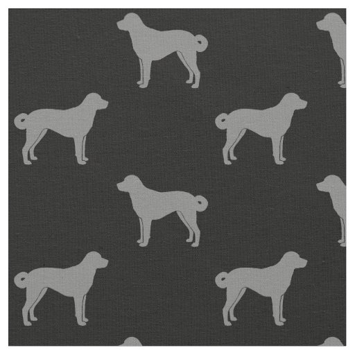 Anatolian Shepherd Dog Silhouettes Patterned Fabric
