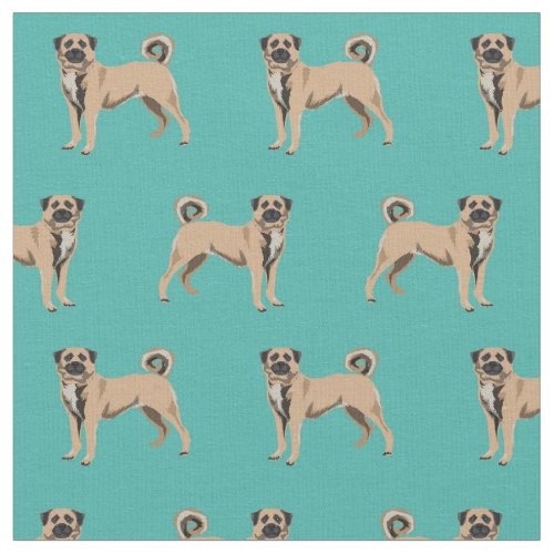 Anatolian Shepherd dog turquoise Fabric