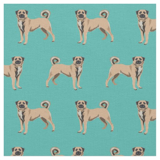 Anatolian Shepherd dog turquoise Fabric