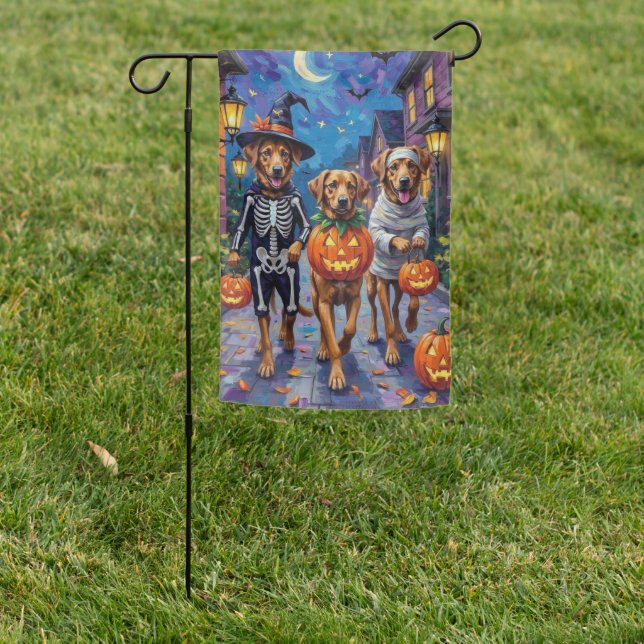 Anatolian Shepherd Dogs Halloween Costumes Garden Flag (In SItu)