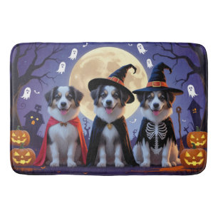 Anatolian Shepherd  Dogs Pumpkin Halloween Funny  Bath Mat
