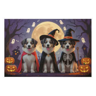 Anatolian Shepherd  Dogs Pumpkin Halloween Funny  Wood Wall Art