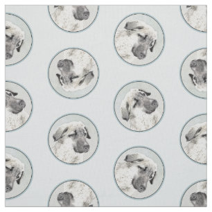 Anatolian Shepherd Fawn Painting Original Dog Art Fabric