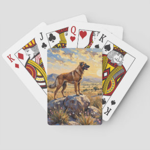 Anatolian Shepherd Guardian Plains Art Poker Cards