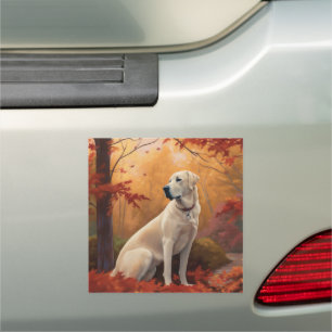 Anatolian Shepherd in Autumn Leaves Fall Inspire Car Magnet