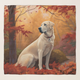 Anatolian Shepherd in Autumn Leaves Fall Inspire Scarf