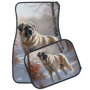 Anatolian Shepherd Let It Snow Christmas Car Floor Mat