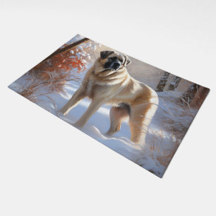 Anatolian Shepherd Let It Snow Christmas Doormat