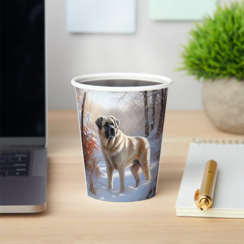 Anatolian Shepherd Let It Snow Christmas  Paper Cups