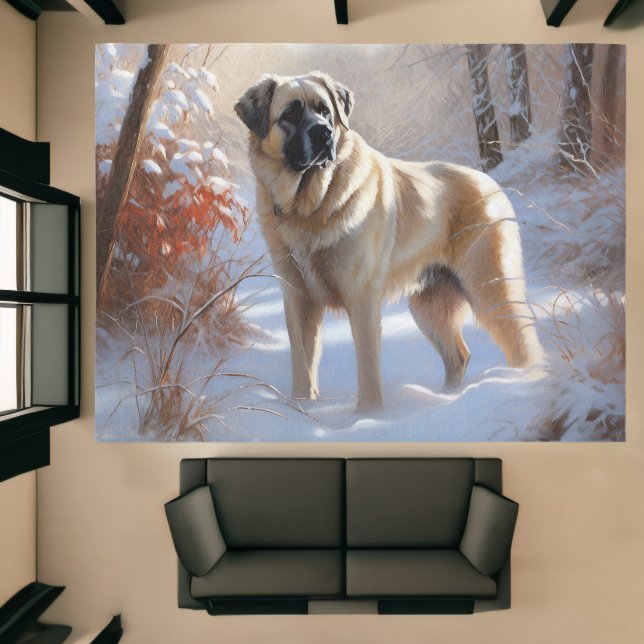 Anatolian Shepherd Let It Snow Christmas Rug (Insitu (Indoor 1))