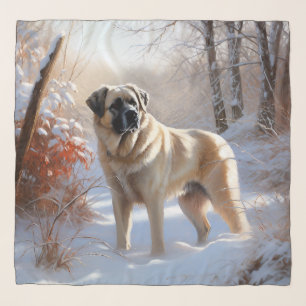 Anatolian Shepherd Let It Snow Christmas Scarf