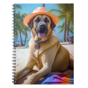 Anatolian Shepherd on Beach, dog lover summer gift Notebook