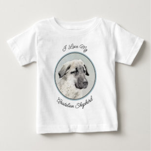 Anatolian Shepherd Painting - Original Dog Art Baby T-Shirt