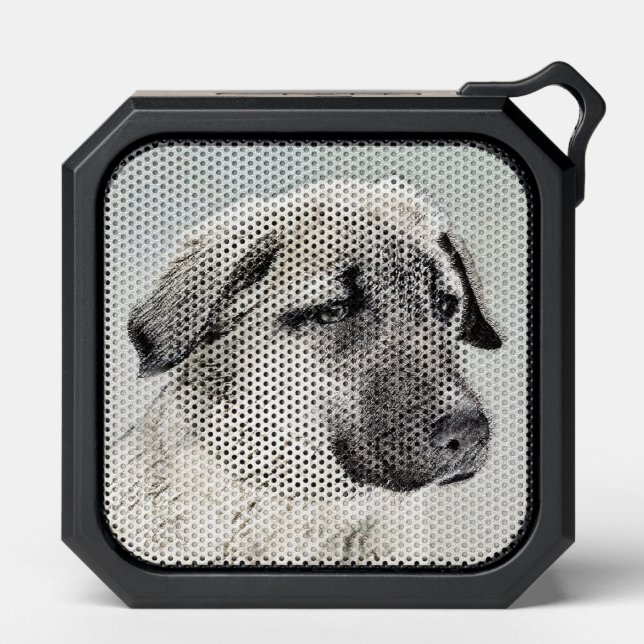 Anatolian Shepherd Painting - Original Dog Art Bluetooth Speaker (Front)