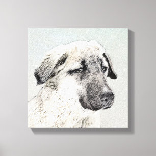 Anatolian Shepherd Painting - Original Dog Art Canvas Print