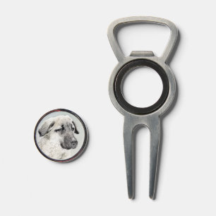 Anatolian Shepherd Painting - Original Dog Art Divot Tool