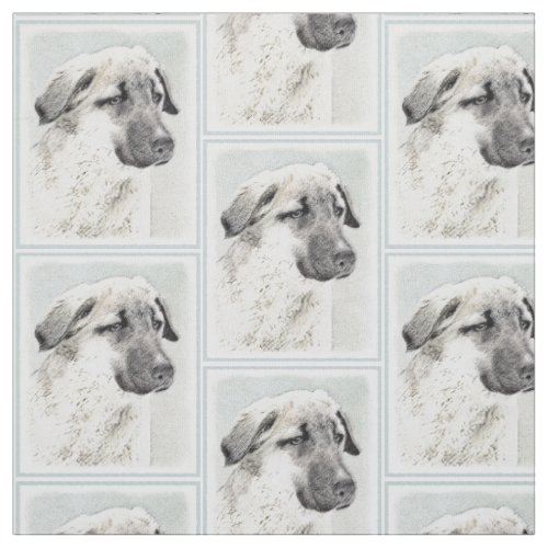 Anatolian Shepherd Painting _ Original Dog Art Fabric