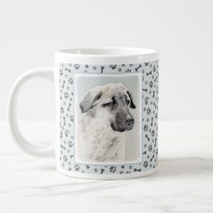Anatolian Shepherd Painting - Original Dog Art Giant Coffee Mug