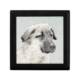 Anatolian Shepherd Painting - Original Dog Art Gift Box