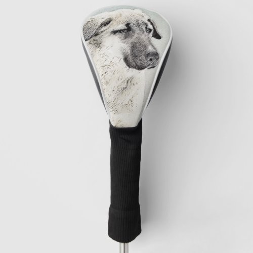 Anatolian Shepherd Painting _ Original Dog Art Golf Head Cover