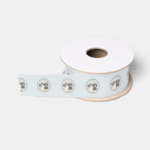 Anatolian Shepherd Painting - Original Dog Art Grosgrain Ribbon