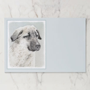 Anatolian Shepherd Painting - Original Dog Art Paper Pad
