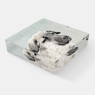 Anatolian Shepherd Painting - Original Dog Art Paperweight