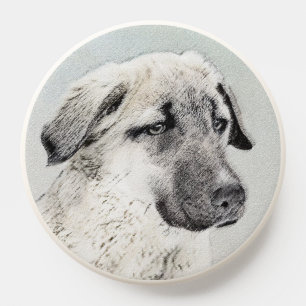 Anatolian Shepherd Painting - Original Dog Art PopSocket