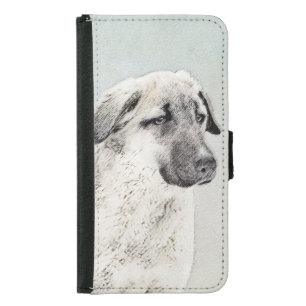 Anatolian Shepherd Painting - Original Dog Art Samsung Galaxy S5 Wallet Case