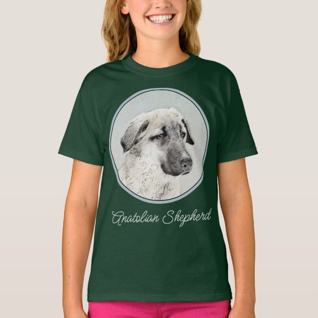 Anatolian Shepherd Painting - Original Dog Art T-S T-Shirt (Front)
